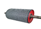 High Frictional Force 25mm Rubber Coated Conveyor Drive Rollers For Steel Metallurgy