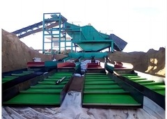 1m X 16m PE السطح الأزرق لون الذهب سجادة التنقيب عن الذهب