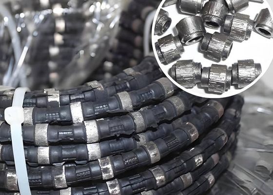 Vacuum Sintered Diamond Wire Saw Beads Anti-Wear for Granite Marble Quarrying