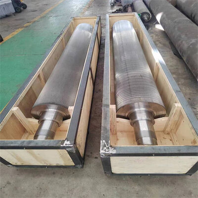 Hard Chrome Corrugating Roller 48CrMo Alloy Steel HRC60-62