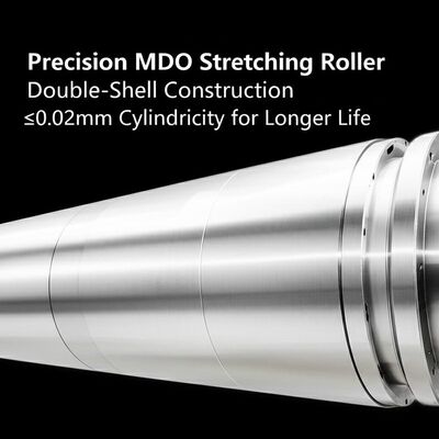 Precision MDO Stretching Roller with Double-shell Construction and ≤0.02mm Cylindricity for Longer Life
