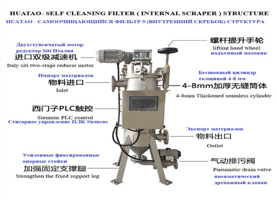 Automatic Self-Cleaning Scraper Strainers Filter Smallest Particles to Largest Debris