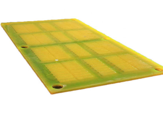 Polyurethane Dewatering Screen Mesh with Steel Frame and Polyurethane Surface for Sand Vibrating Sieve Machine with 0.125mm-2.5mm Hole Width and Self-cleaning Apertures
