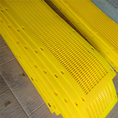 Polyurethane Flip-Flop Screen Panel with 8mm Holes for Wet Clay Screening and Self-Cleaning Action