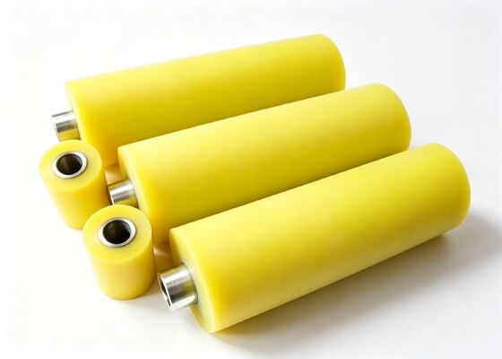 Wet Material Anti-Stick Rubber Disc Return Idler Roller