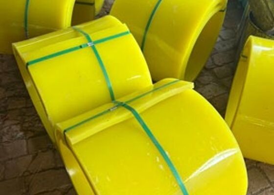 Urethane Conveyor Belt Skirting 35 Degree Bevel Edge Iron Ore Conveyor Sealing