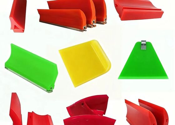 Polyurethane Primary Belt Cleaner Orange Blade Wear Resistant Mining Conveyor Part
