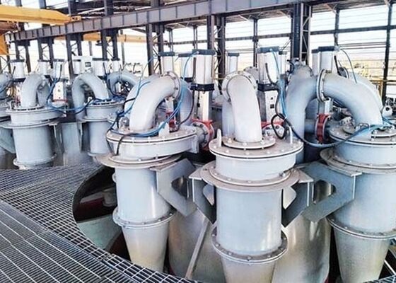 Mining Hydrocyclone Cluster System High Efficiency PU Cyclone For Tailings Recovery