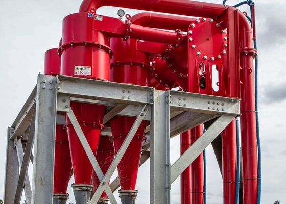 PU Hydrocyclone Separator For Sand Washing Plant Abrasion Resistant Cyclone Equipment