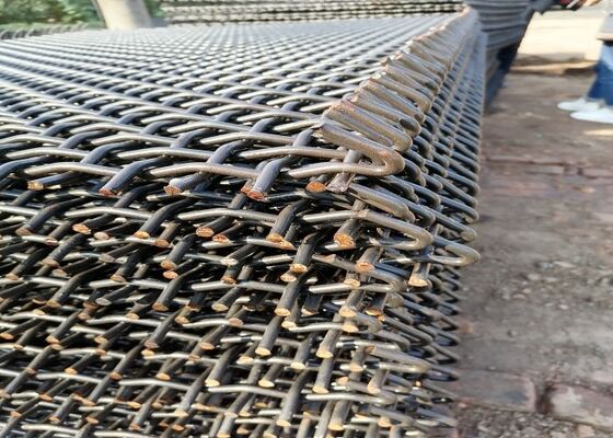 Heavy Duty High Manganese Steel Crimped Wire Screen Mesh for Aggregate Processing