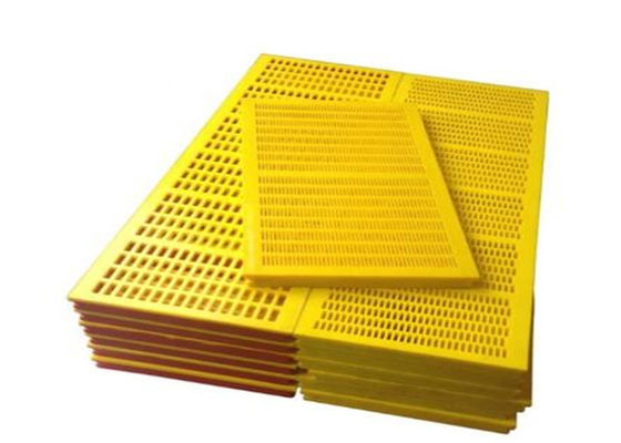 Polyurethane Dewatering Screen Panel with Steel Frame and Polyurethane Surface, 30mm-50mm Thickness, 0.1mm-2.5mm Hole Width