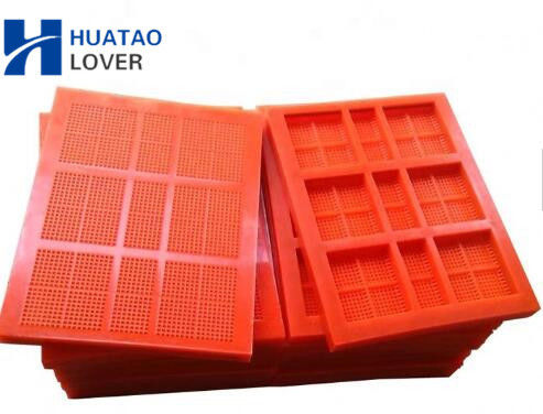 305mm Width Modular Polyurethane Dewatering Screen Panel with Self-Relieving Apertures for Sand