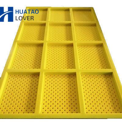 5mm Aperture Polyurethane Modular Screen Panel with Self-Cleaning Apertures for Vibrating Screener