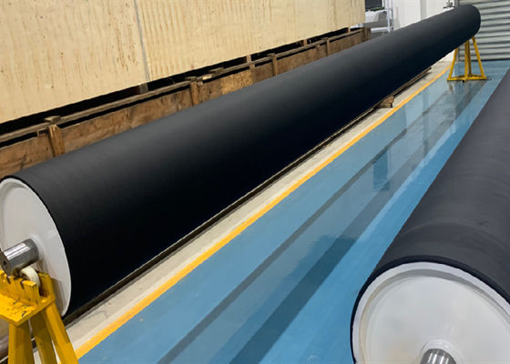 20# الفولاذ مضاد للستاتيك الأسود اللون Hypalon Corona Nip Roller للفيلم BOPP BOPET