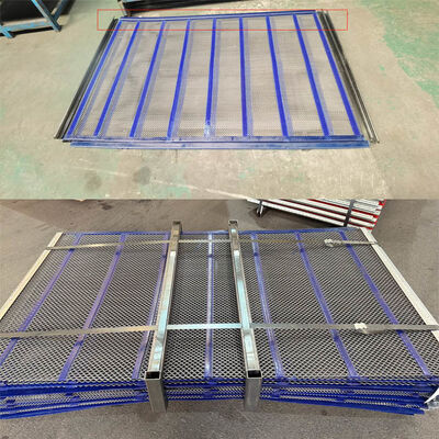 شبكة شاشة التنظيف الذاتي للمحطم مع حافة الغلاف الشبكة الشاشة الاهتزازية في حجر الصخور ومعالجة الجمع