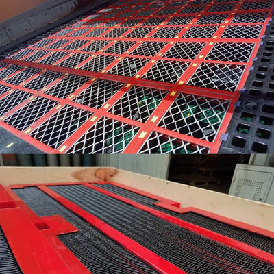 عالية القوة بولي التموج تنظيف الذاتي شبكة الأسلاك مع مكافحة انسداد واللبس مقاومة للجصف الأساسي