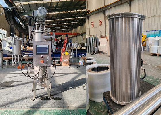 غطاء فلتر التنظيف الذاتي التلقائي لشراب الحبوب الصناعي