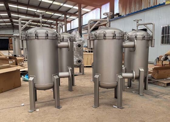 25 ميكرون حقيبة مرشحات 304/316L الفولاذ المقاوم للصدأ متعدد حقائب مرشح