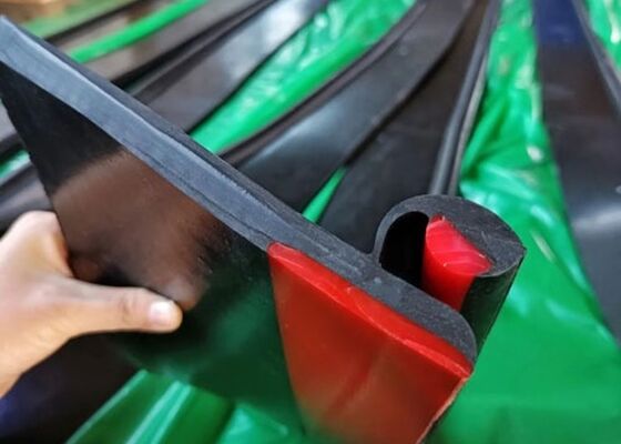 الحزام المتحرك PU اللوحة القماشية اللون الأزرق التجارب التعدينية منخفضة الاحتكاك