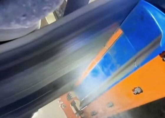 منظف ​​حزام البولي يوريثين، مكشطة ثانوية، شفرة PU زرقاء، ناقل مقاوم للتآكل العالي