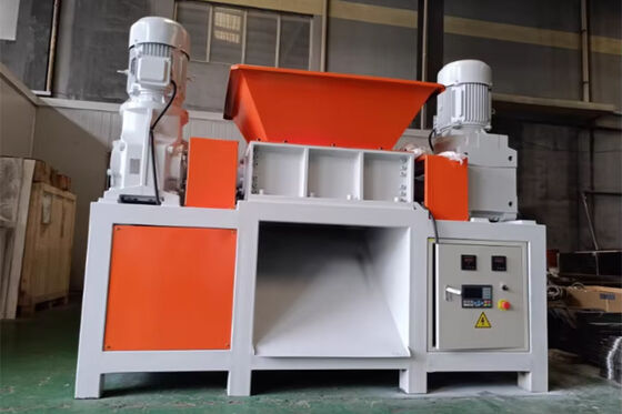 40-80mm الخروج مزدوج شفت Shredder مع شبكة الشاشة