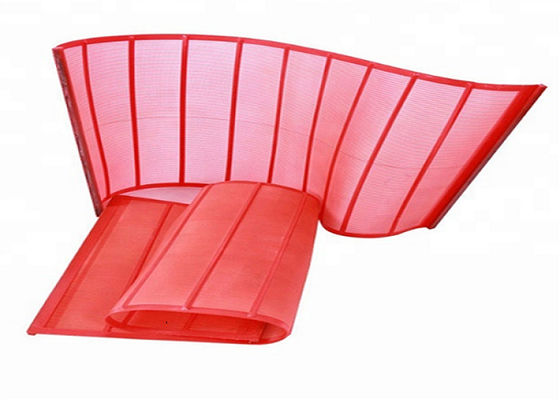 عالية التردد 0.39 مم شبكة الشاشة الاهتزازية المقاومة للتآكل من مادة البولي يوريثين للتعدين